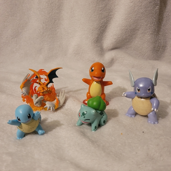 Pokemon Action Figure Set - Orange, Blue, Green, Purple - Picture 1 of 3